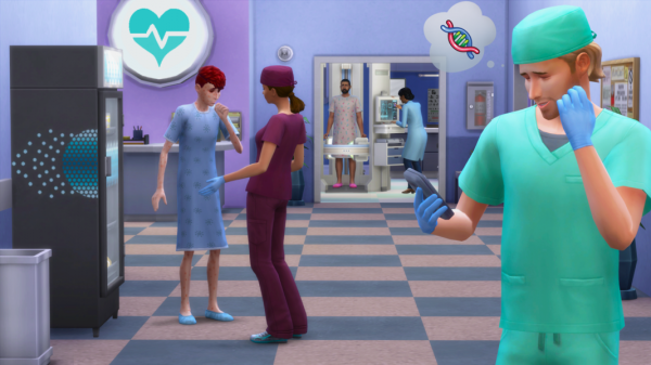 Sims 4: Get to Work - screen shot from Medical Career