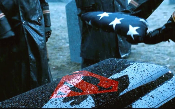 Superman's funeral in 'Batman vs. Superman: Dawn of Justice'.