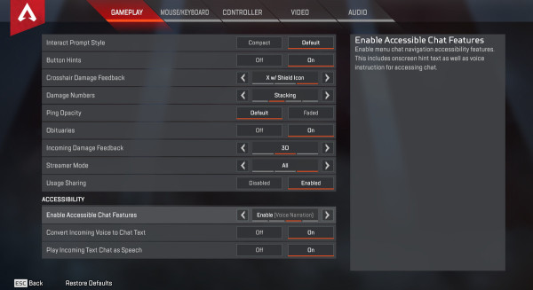 Best Apex Legends Settings 