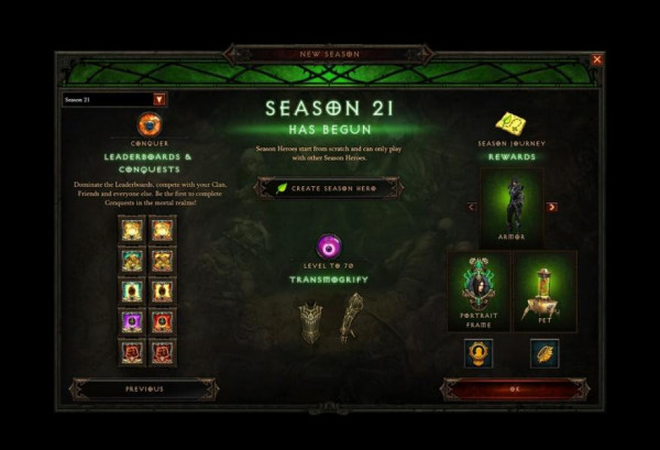 D3 Season 21 Things to Know