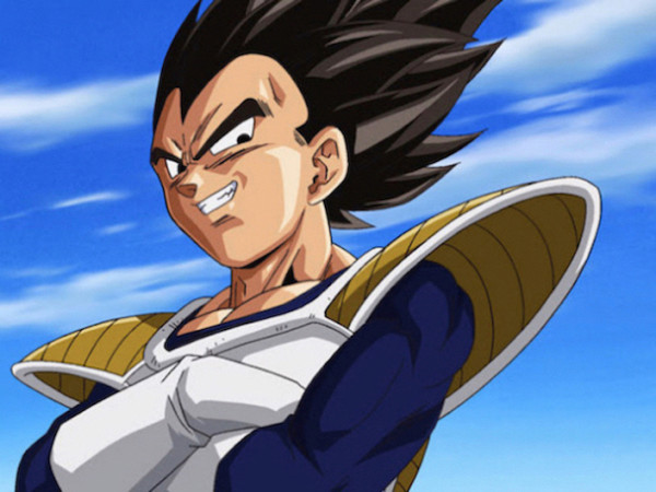 Saiyan prince Vegeta, proud and smug as usual. Copyright 2009, Toei Animation.