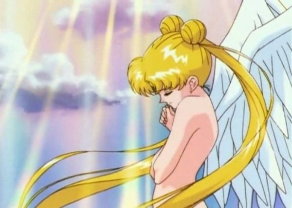 The final form of Sailor Moon complete with wings. The final showdown for her and her friends, she reaches Eternal Sailor Moon to save the ones she loves.