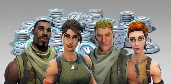 A bunch of fortnite default skins.