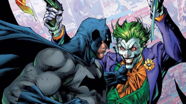 Batman fighting joker