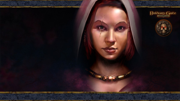 Portrait of Imoen from Baldur's Gate.