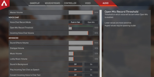 apex, apex legends, audio settings, apex legends audio settings