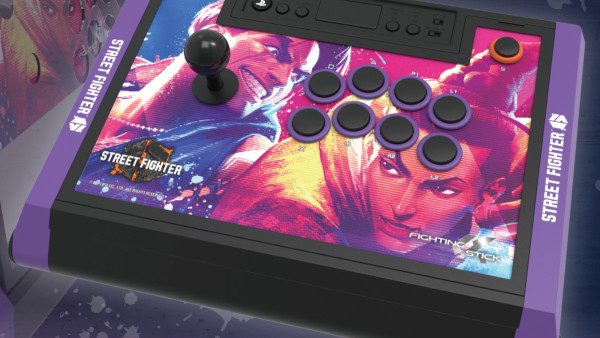 A picture of the Hori Fighting Stick Alpha -- Street Fighter 6 Edition.