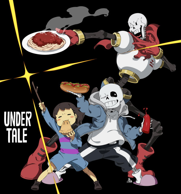 sans frisk and papyrus