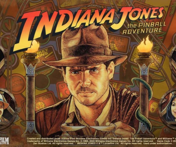 Revisit the classic adventures of Indiana Jones on the iconic pinball machine!